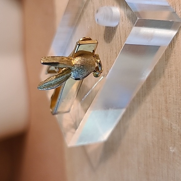 Vintage gold tone playboy Bunny tie bar - Picture 6 of 8